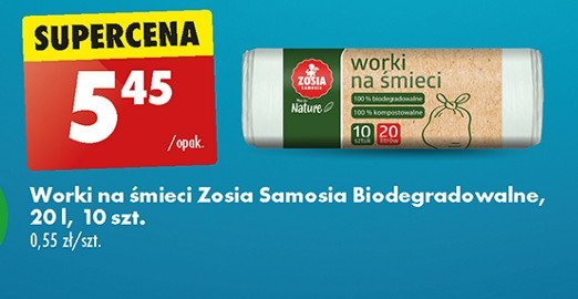 Worki na śmieci wiązane 20 l Zosia samosia promocja