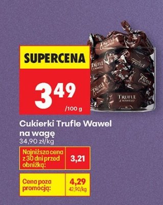 Cukierki Truffle Wawel na wagę promocja w Biedronka