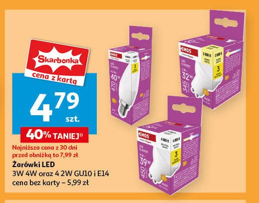 Żarówka halogenowa 230v 40 w Emos promocja