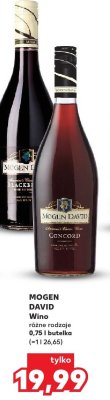 Wino MOGEN DAVID różne rodzaje promocja w Kaufland