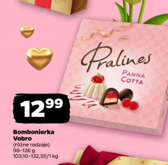 Praliny panna cotta Vobro promocja