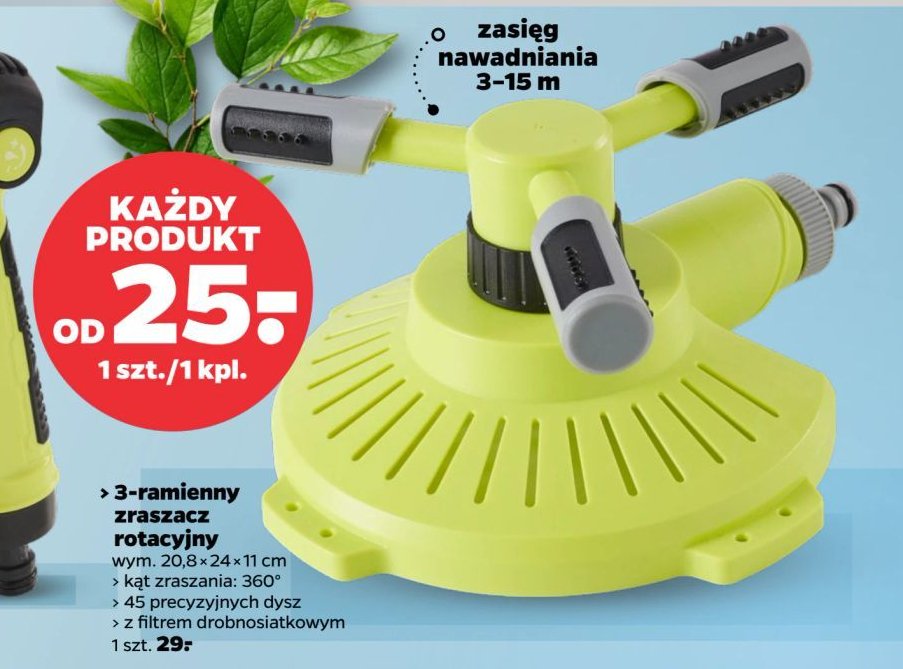 Zraszacz rotacyjny promocja w Netto