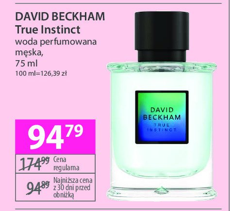 Dezodorant David beckham true instinct promocja w Hebe