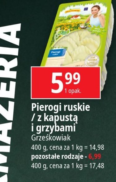 Pierogi z mięsem Grześkowiak promocja