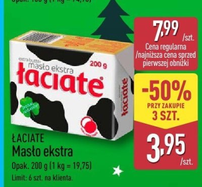 Masło Łaciate ekstra promocja w Aldi