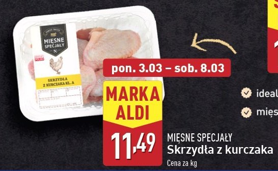 Skrzydła z kurczaka Mięsne specjały zawsze świeże (aldi) promocja