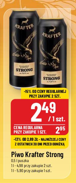 Piwo Krafter strong promocja