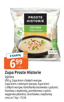 Zupa Proste Historie Iglotex Zupa krem z białych warzyw promocja w Leclerc