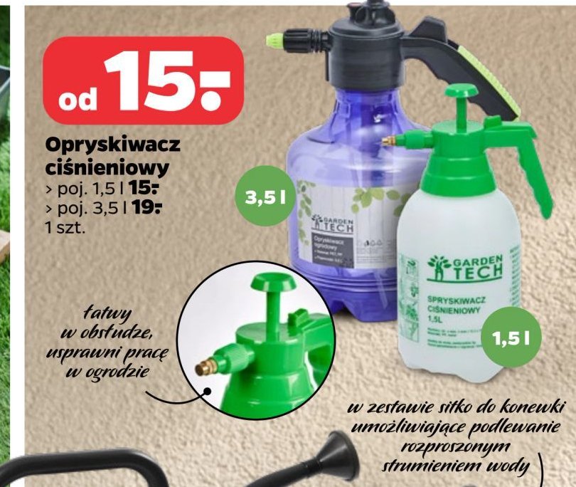 Opryskiwacz ogrodowy 3.5 l Garden tech promocja