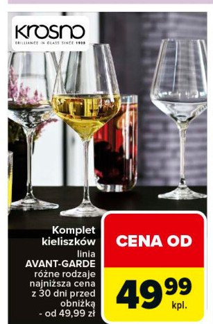 Komplet kieliszków do chardoney avant garden 460 ml Krosno s.a. promocja