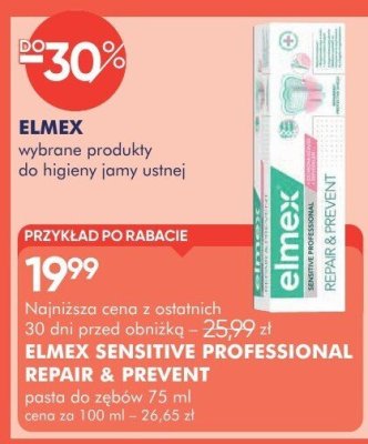 Produkty ELMEX wybrane produkty do higieny jamy ustnej promocja w Super-Pharm