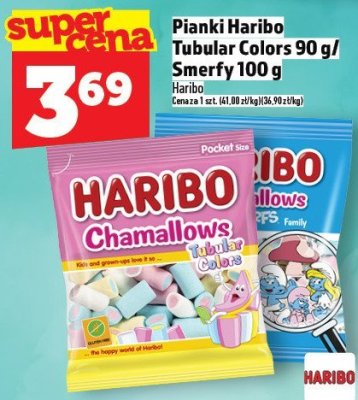 Pianki Haribo Tubular Colors 90 g/Smerfy 110 g promocja w TOPAZ
