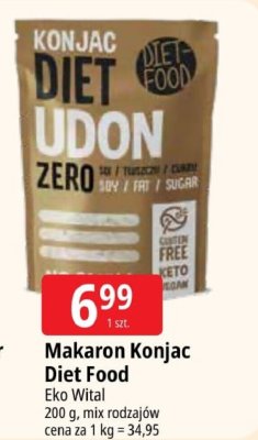 Makaron Makaron Konjac Diet Food Eko Wital promocja w Leclerc