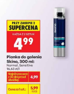 Pianka do golenia Skino, 300 ml promocja w Biedronka