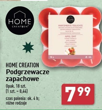 Podgrzewacze zapachowe Home creation promocja w Aldi