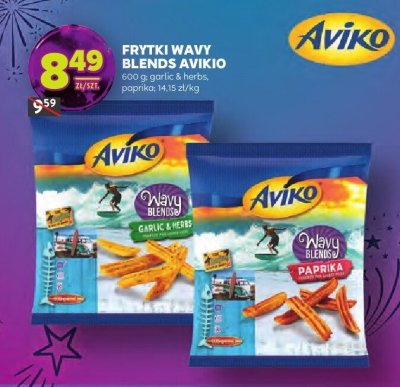 Frytki wavy Blends Avikio garlic & herbs promocja w Stokrotka