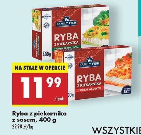 Ryba z piekarnika z sosem włoskim Family fish promocja