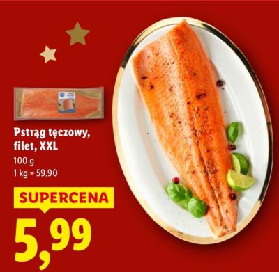 Pstrąg tęczowy, filet, XXL promocja w Lidl