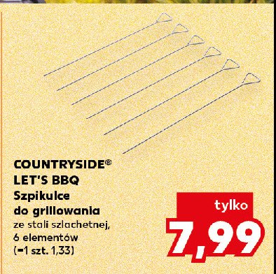 Szpikulce do grillowania K-classic countryside promocja w Kaufland