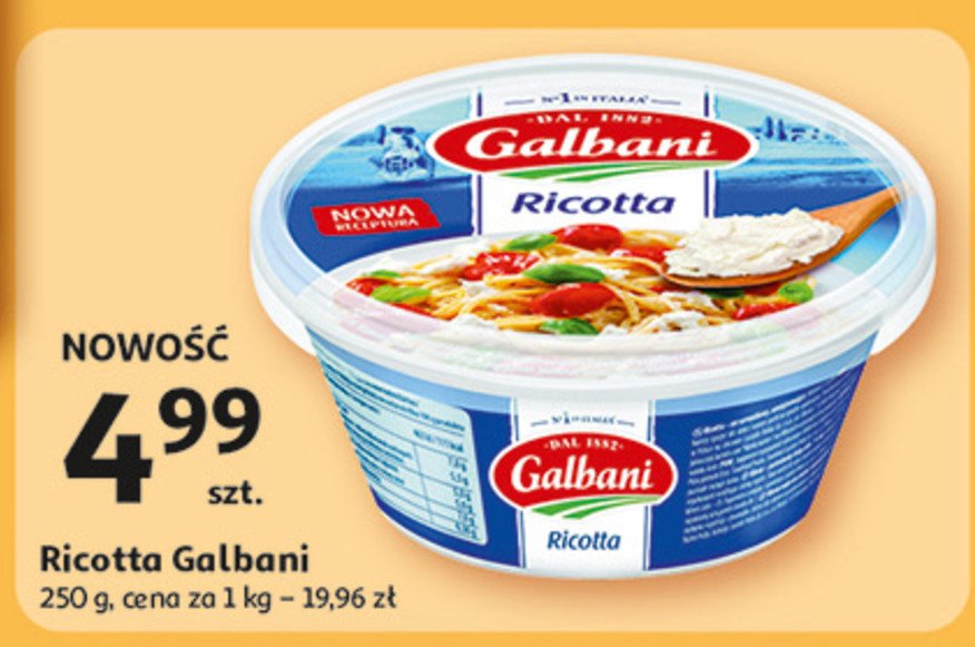 Ser ricotta Galbani (Biedronka) promocja w Auchan