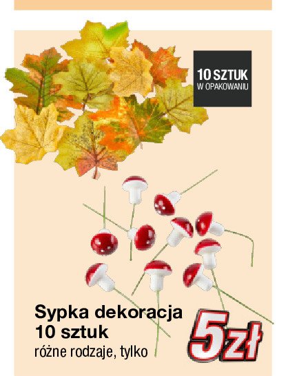 Sypka dekoracja promocja