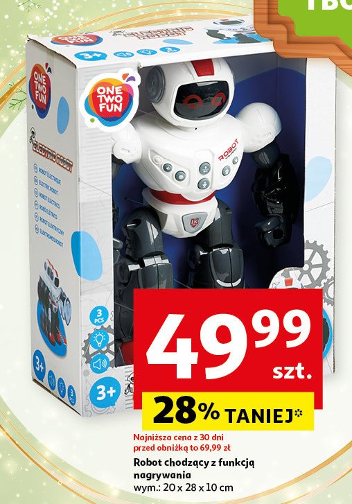 Robot z funkcją nagrywania One two fun promocja w Auchan