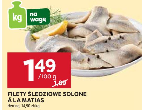 Filety śledziowe matjas promocja