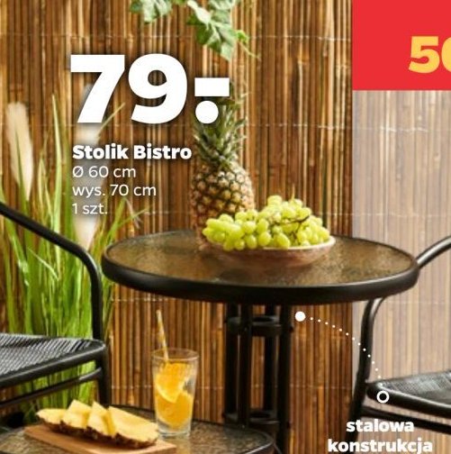 Stolik bistro 60 x 70 cm promocja