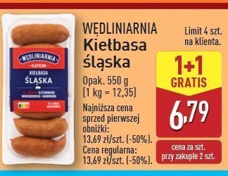 Kiełbasa ślaska Wędliniarnia classic promocja