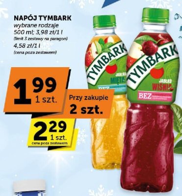 Napój Tymbark wybrane rodzaje 500 ml promocja w Groszek