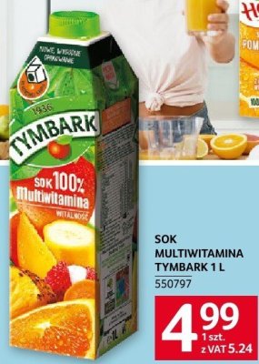 Sok multwitamina Tymbark 1L promocja w Selgros