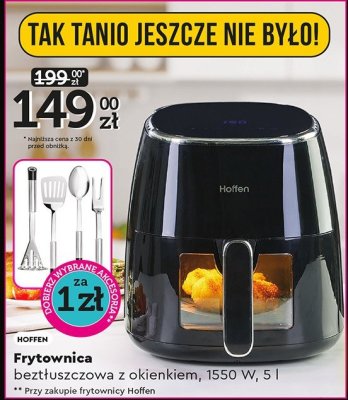 Frytownica beztłuszczowa z okienkiem, 1550 W, 5 l promocja w Biedronka
