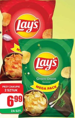 Chipsy różne rodzaje Lay's promocja w Dino