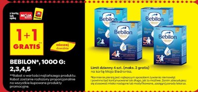 Mleko dla niemowląt Bebilon, 1000 g (2,3,4,5) promocja w Biedronka