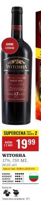 Wino Witosha Premium Sweet Red 17% promocja w Biedronka