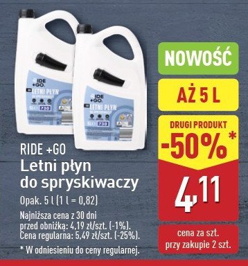 Letni p艂yn do spryskiwaczy Ride +go promocja