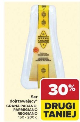 Ser dojrzewający Grana Padano promocja w Carrefour Market