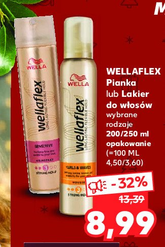 Pianka do w艂os贸w loki i fale Wellaflex promocja