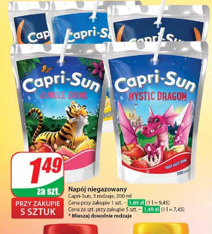 Napój jungle drink Capri-sun promocja