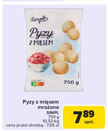 Pyzy z mięsem Simpl promocja w Carrefour Market