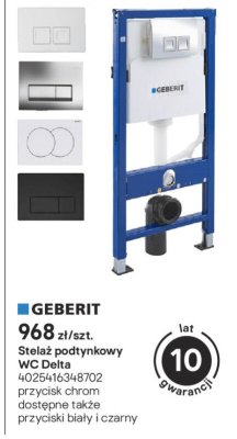 Stelaż podtynkowy WC Delta promocja w Castorama