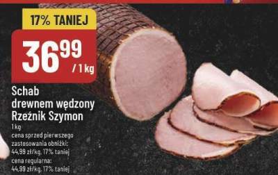 Schab drewnem wędzony Rzeźnik Szymon promocja w POLOmarket