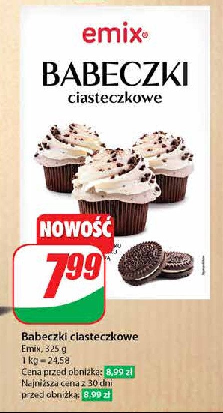 Babeczki ciasteczkowe Emix promocja