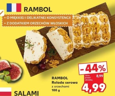 Rolada serowa z orzechami promocja w Kaufland