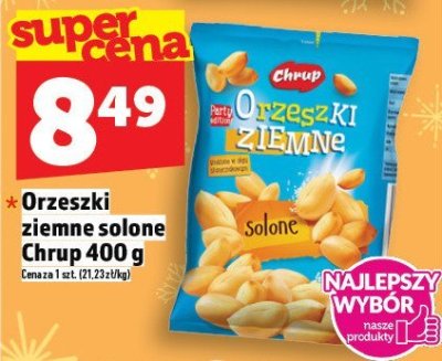 Orzeszki ziemne solone Chrup 400 g promocja w TOPAZ