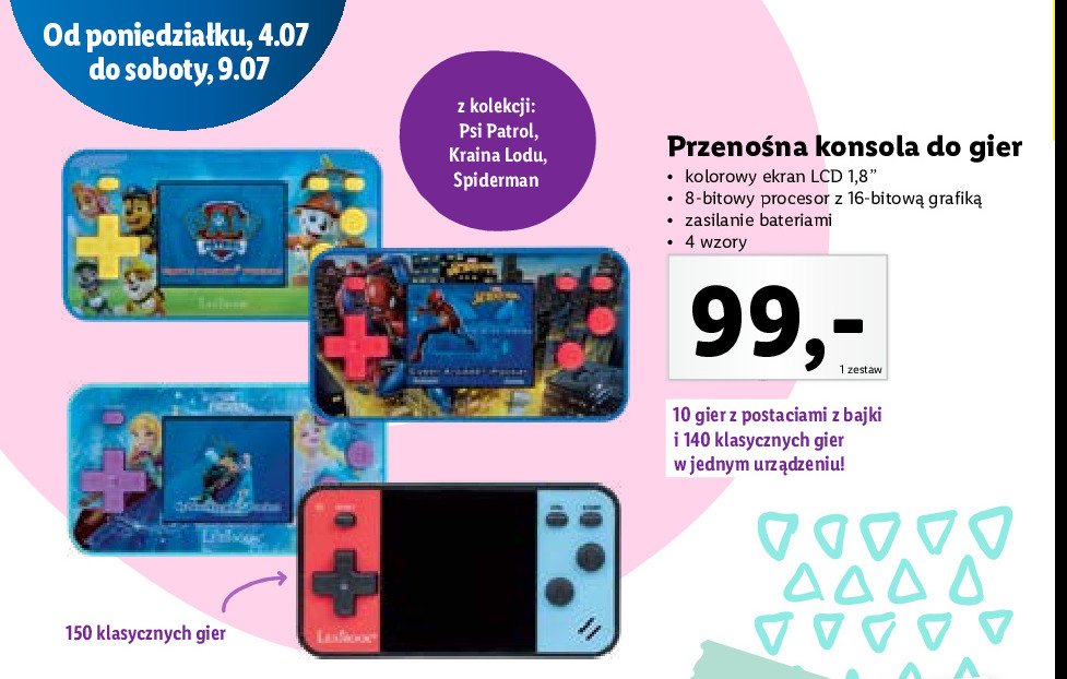 Konsola gier przeno艣na psi patrol promocja