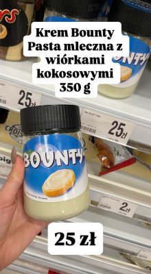 Krem Bounty pasta mleczna z wiórkami kokosowymi 350 g promocja w Dealz