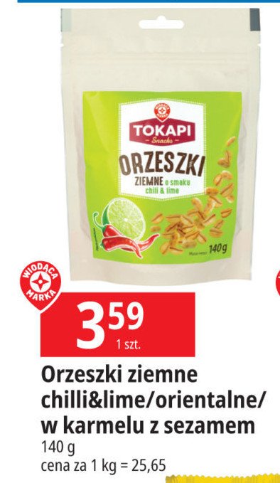 Orzeszki w karmelu Wiodąca marka tokapi promocja