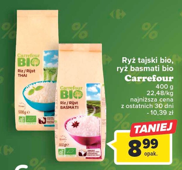 Ryz basmati Carrefour bio promocja