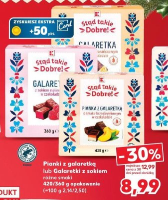 Pianki z galaretką lub galaretki z sokiem Sład Takie Dobre promocja w Kaufland